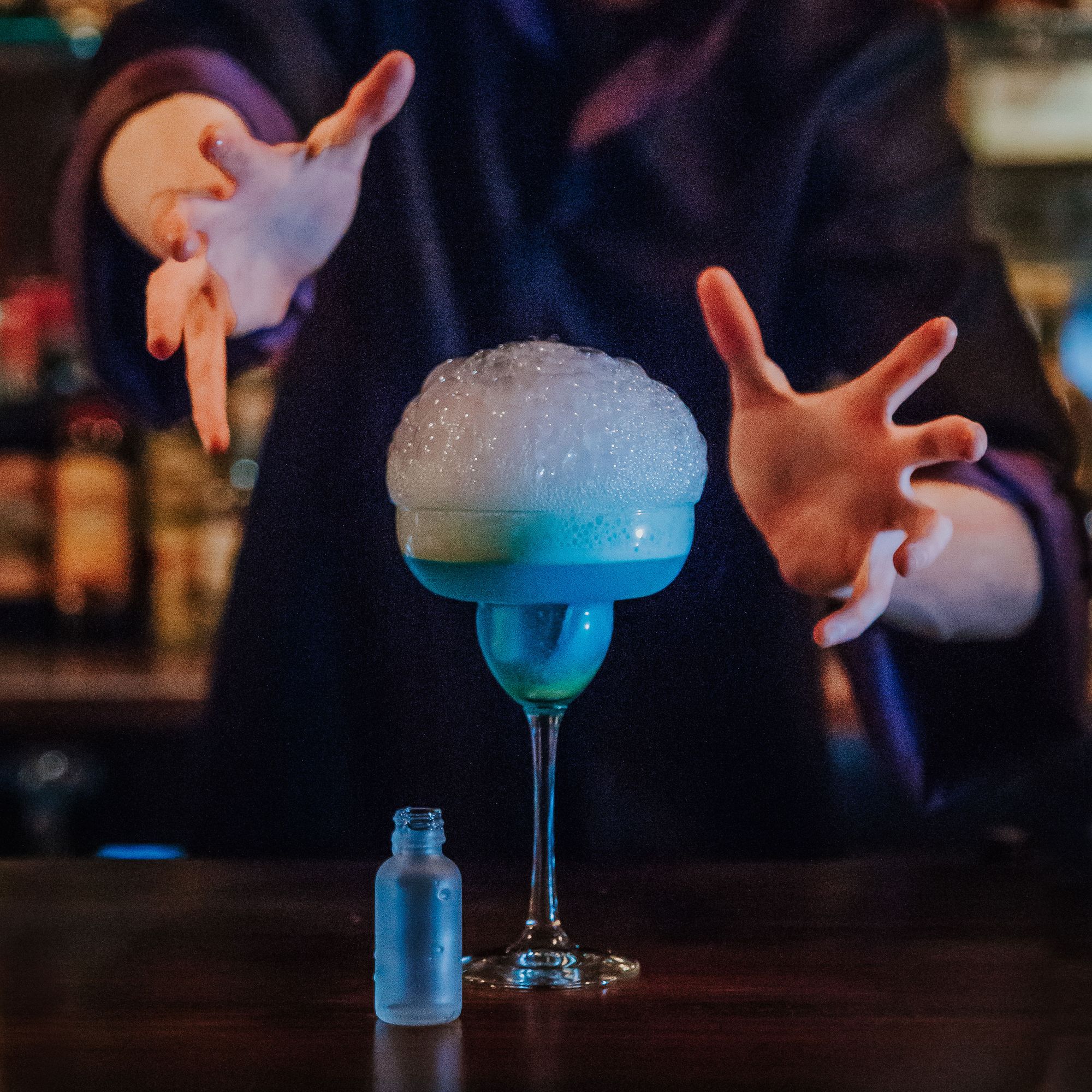 A fantasy-themed bar brings the magic of chemistry to life