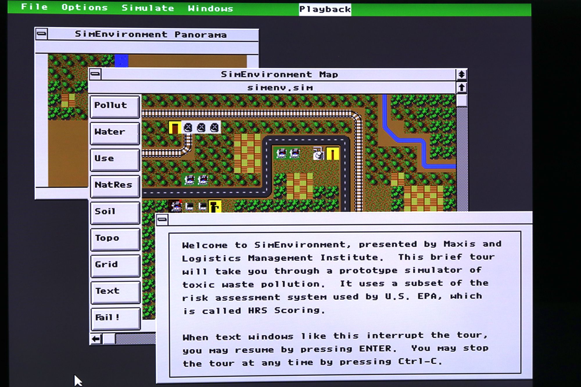 An inside look at SimEnvironment,  Maxis' long-lost toxic waste simulator
